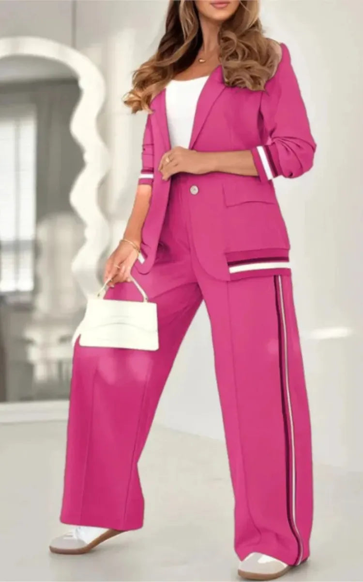 Conjunto Feminino Casaquinho e Calça Luiza